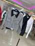 Collar Down Tweed Jacket